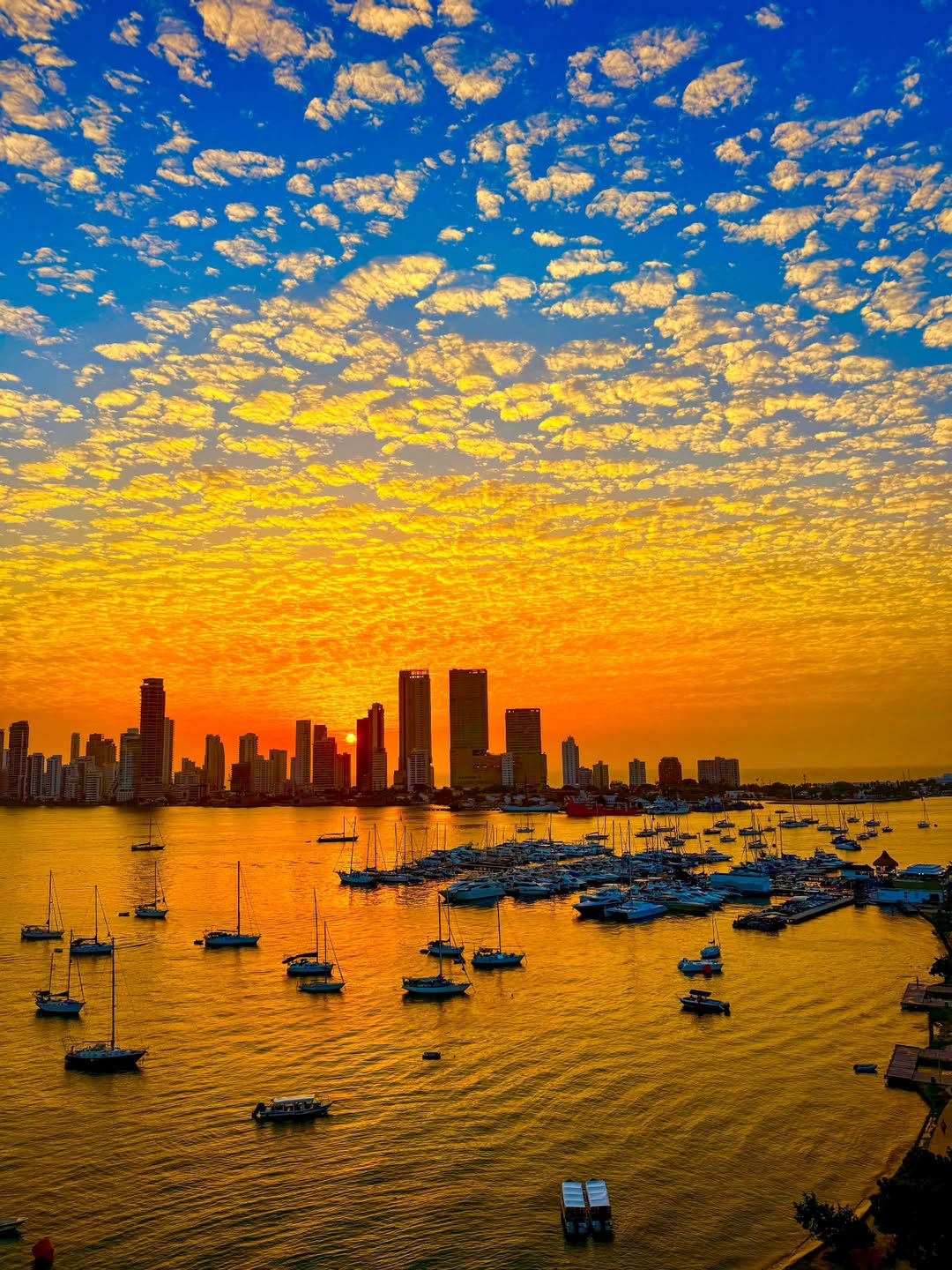 Atardecer sobre Cartagena de Indias